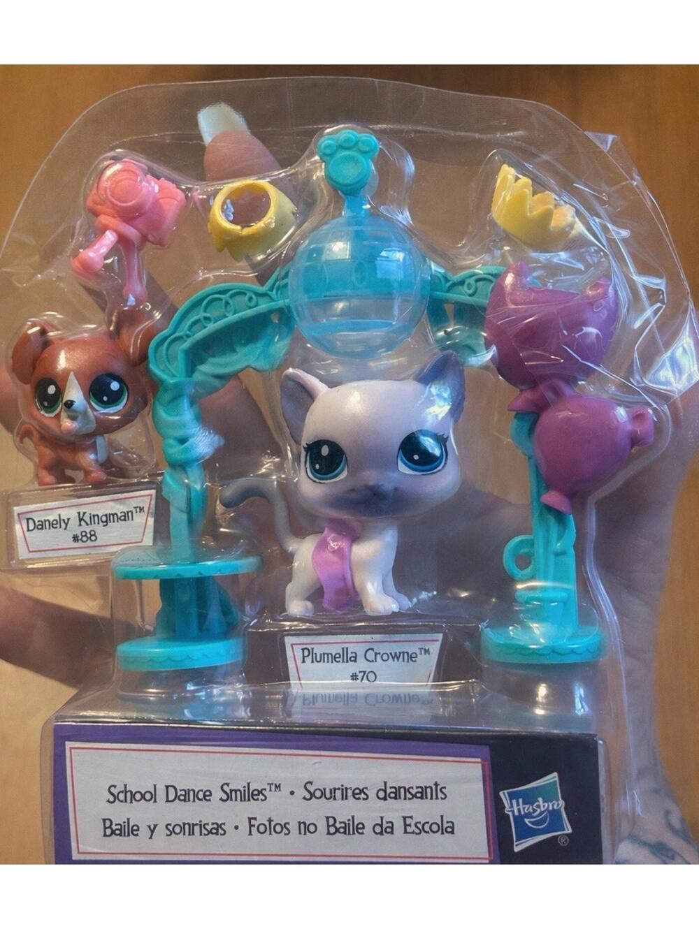 Littlest Pet Shop School Dance Smiles Plumella Crowne and Danely Kingman Set